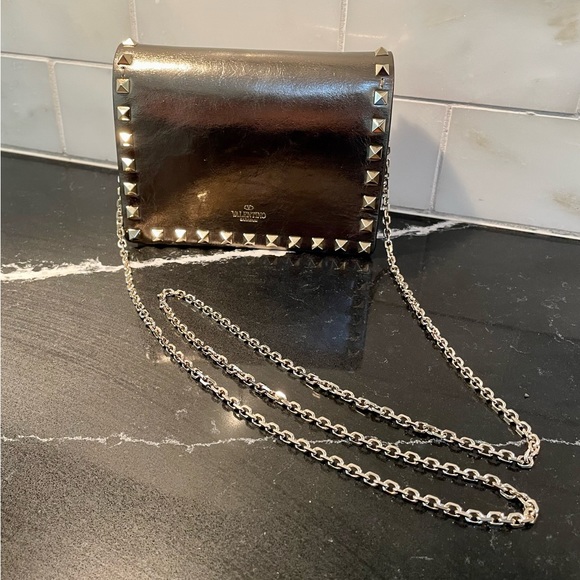 Authentic Valentino RockStud 🖤 Chrome Small/Mini 🖤 - Picture 4 of 12